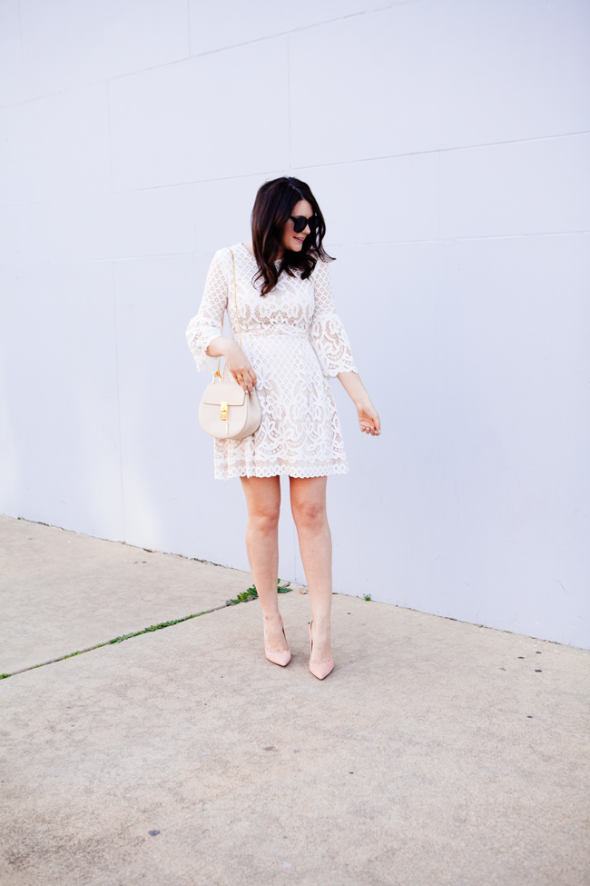 Eliza J. bell sleeve dress from style blogger Kendi Everyday.